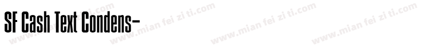 SF Cash Text Condens字体转换